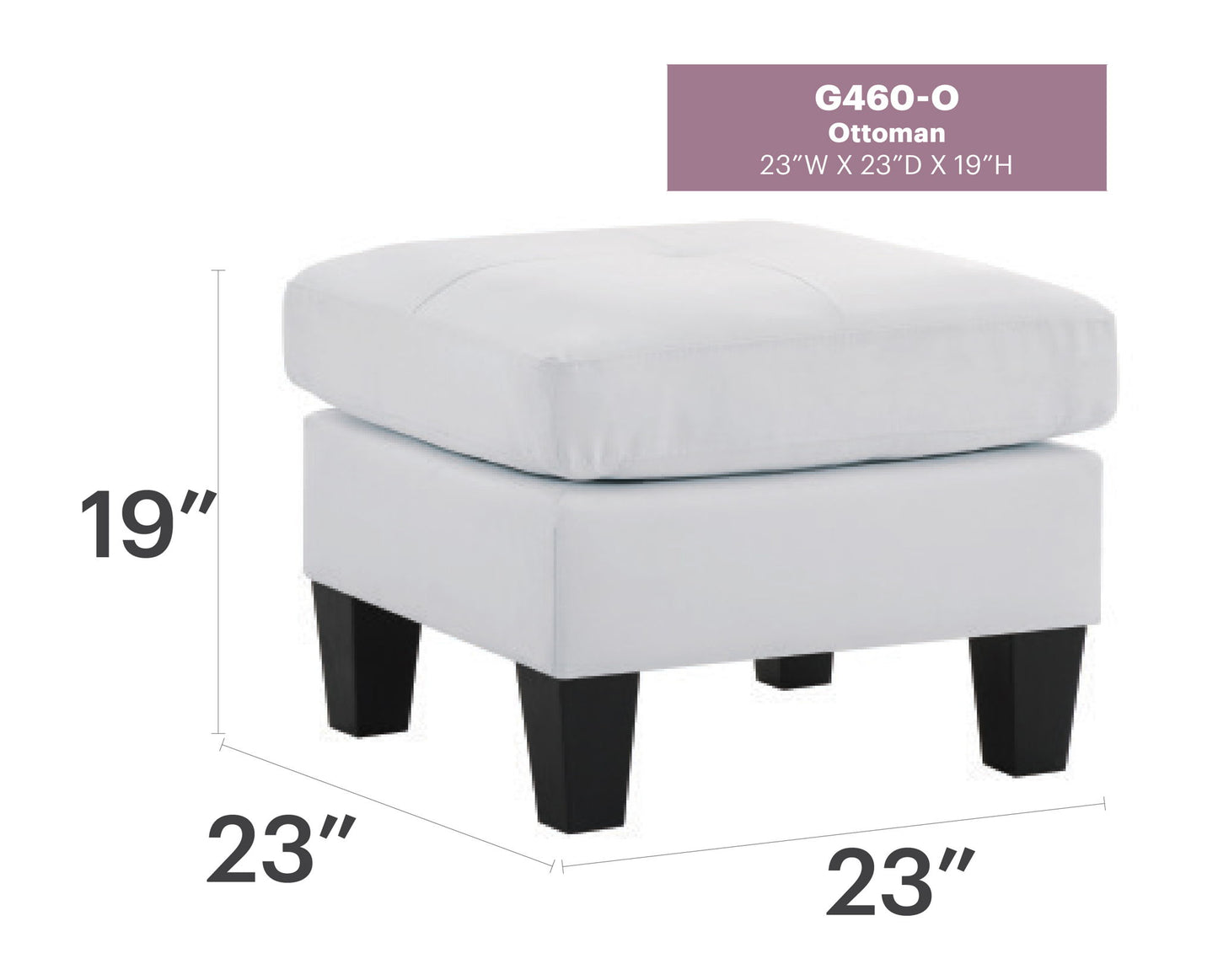Glory Furniture - Newbury - Ottoman