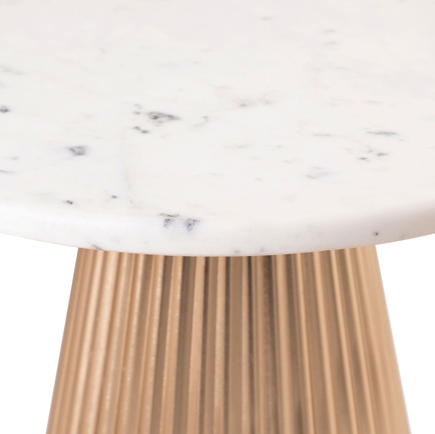 Cindra - Genuine Marble Top And Iron Base Table