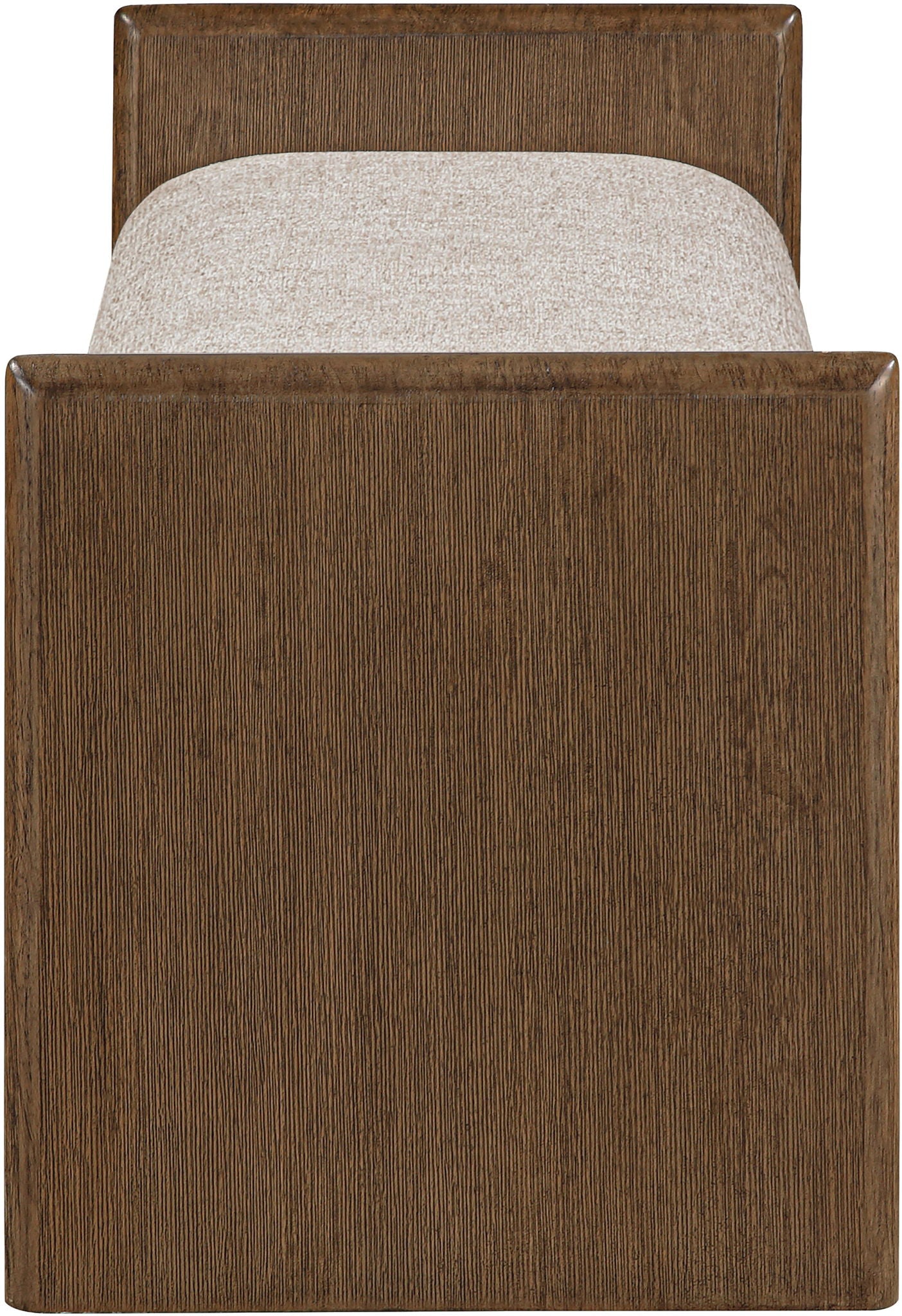 Hickory - Fabric Upholstered Bench - Brown Frame