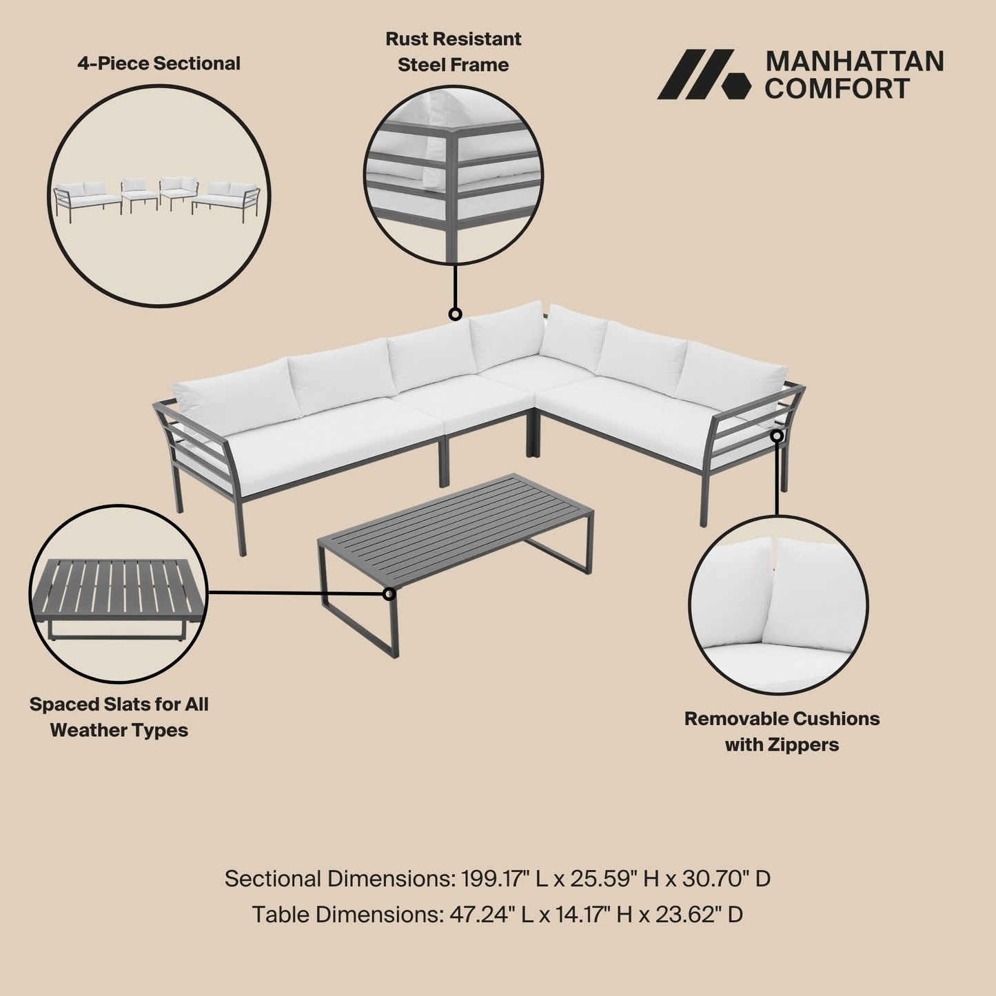 Manhattan Sunnyside - Conversation Set