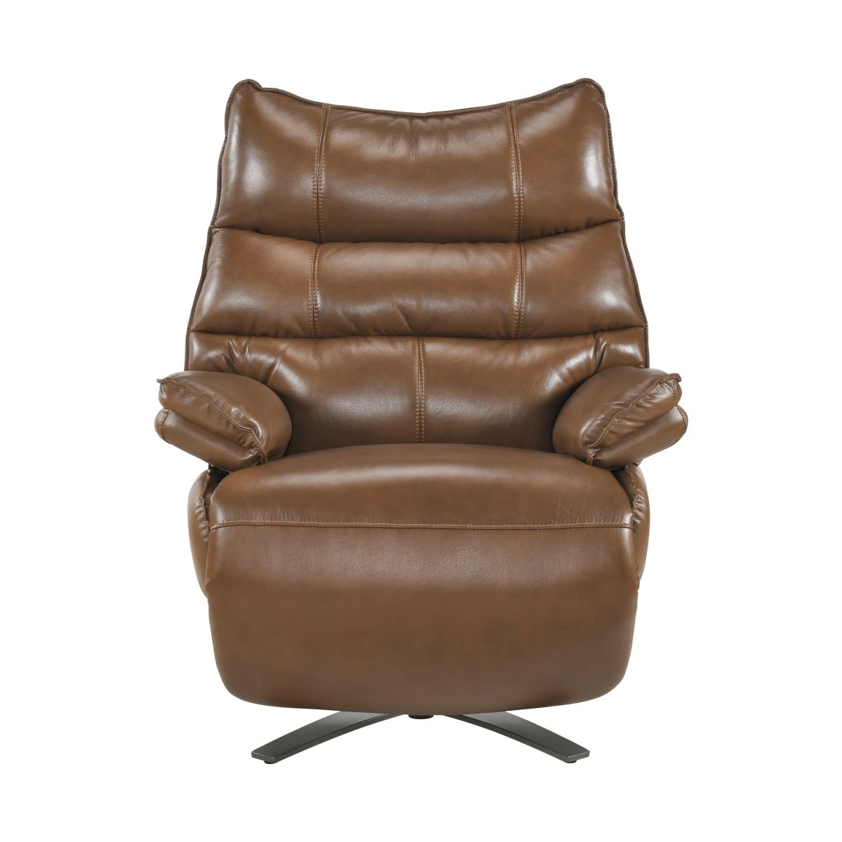 Fulcrum Power Reclining Swivel Chair with Manual Adjustable Headrest