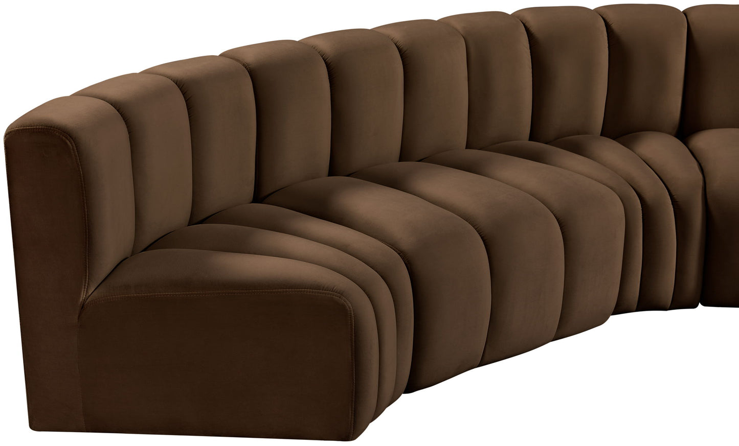 Arc - Velvet 8 Piece U-Shaped Modular Sofa