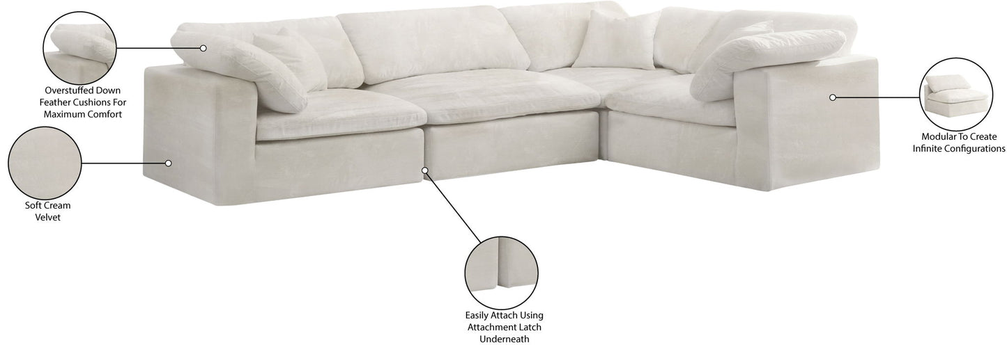 Cozy - 4 Piece Modular Corner Sectional