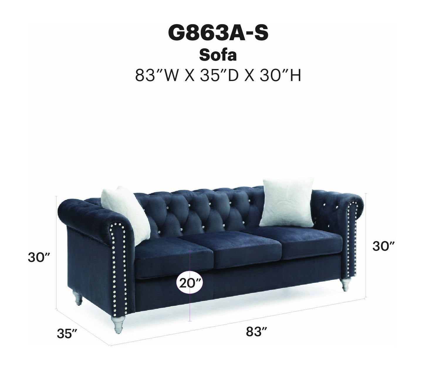 Glory Furniture - Raisa - Sofa