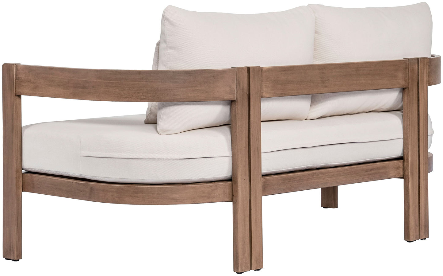 Newport - Water Resistant Fabric 65" Upholstered Outdoor Patio Loveseat
