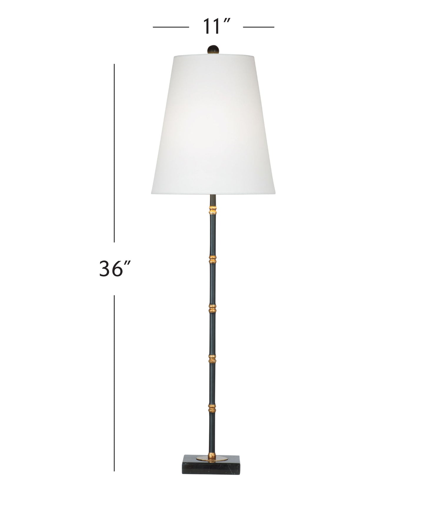 Alamance - Table Lamp - Black / White