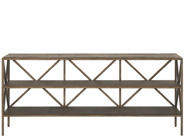 Montclair - Brindle Console - Light Brown / Dark Brown