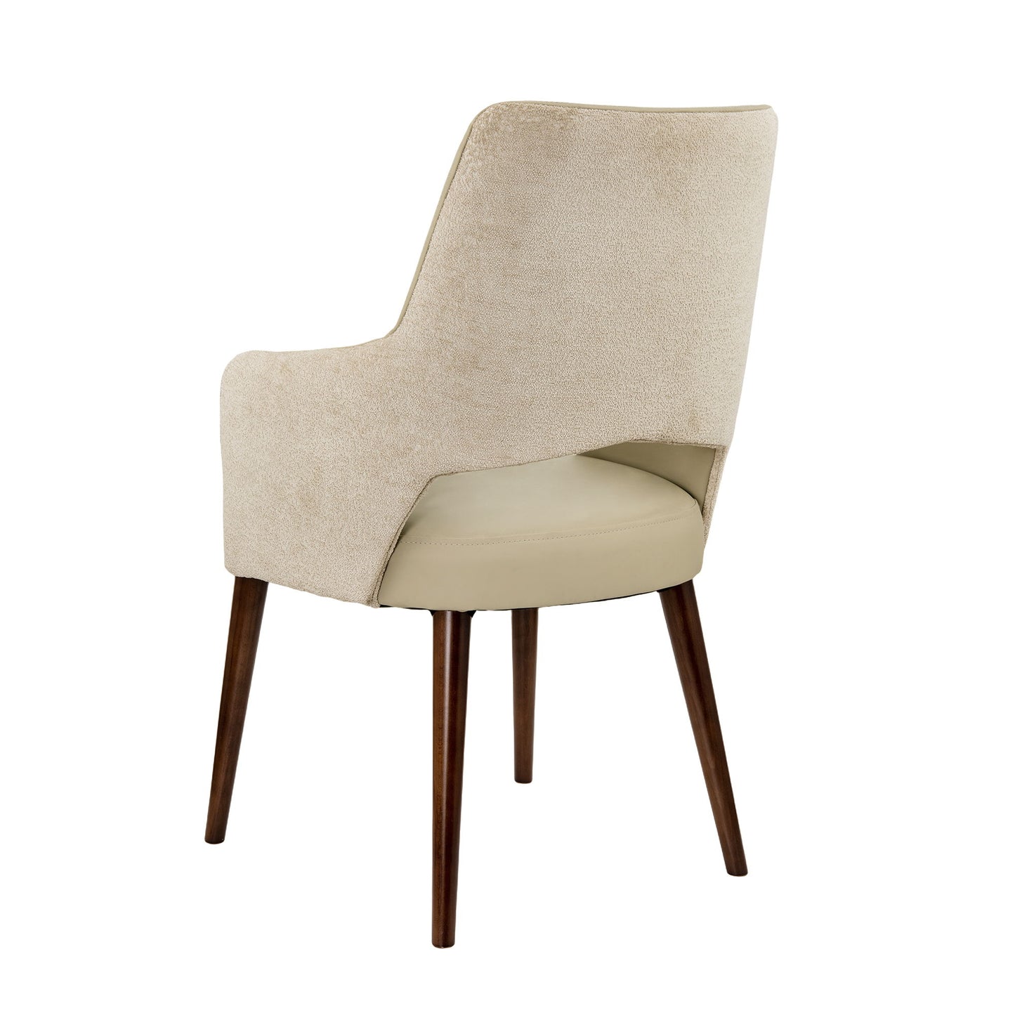 Liora - Wood Upholstered Armchair - Coffee / Brown