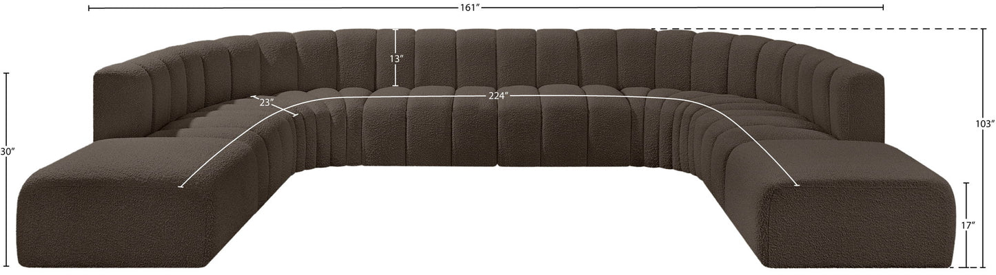 Arc - Boucle Fabric Modular Sectional