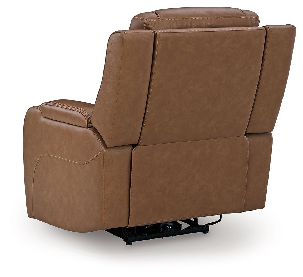 Knightington - 3 Pc. - Power Reclining Sofa, Loveseat And Recliner - Caramel