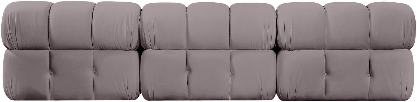 Orin - Velvet 3 Piece Modular Sofa