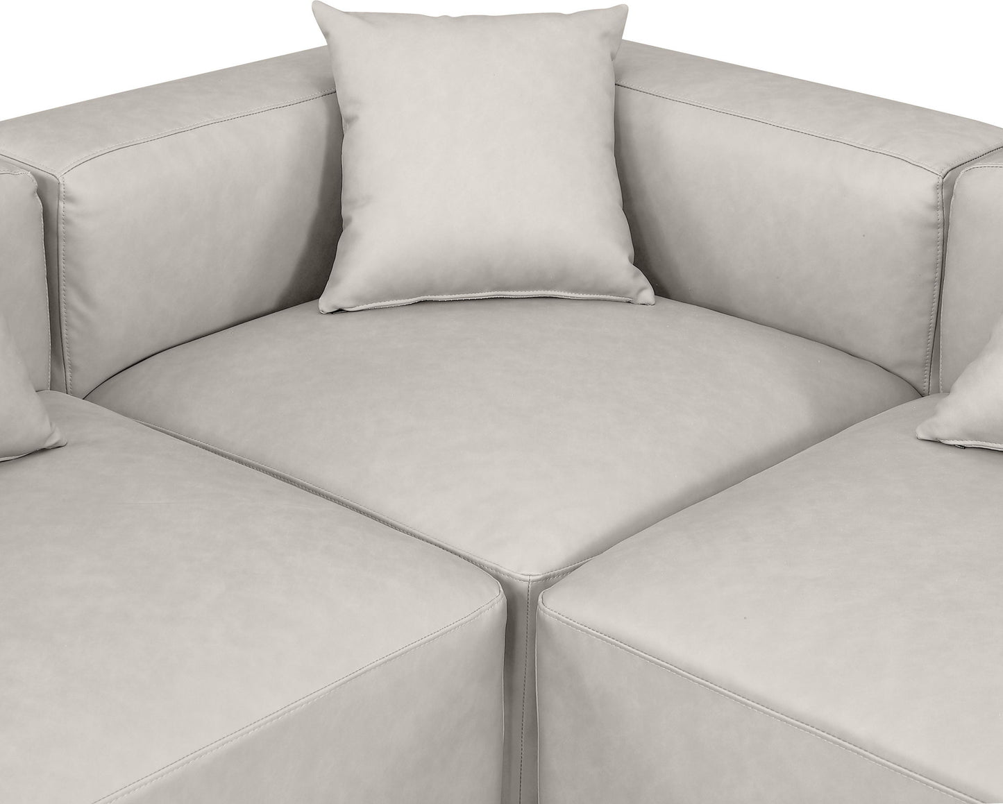 Cube - 5 Piece Modular Corner Armless Sectional