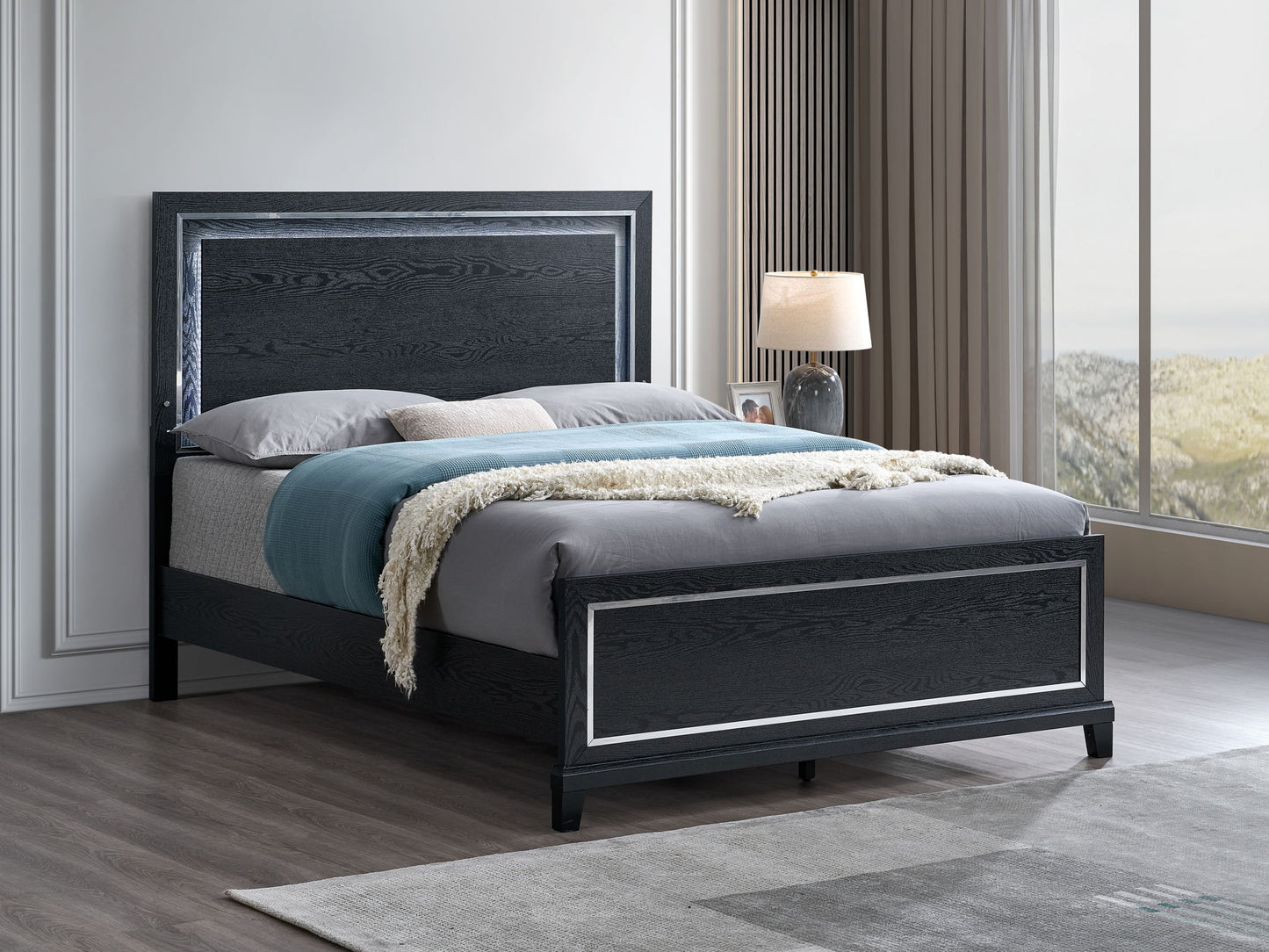 Livingston - King Bed - Black