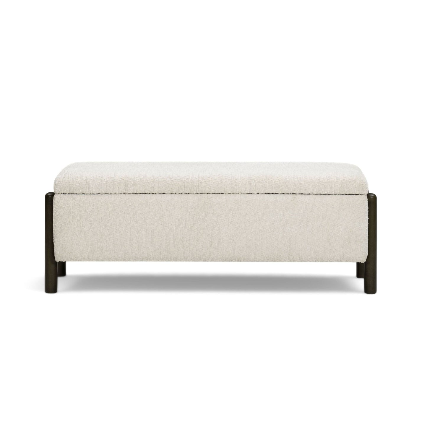Abby - Nubby Fabric Storage Bench