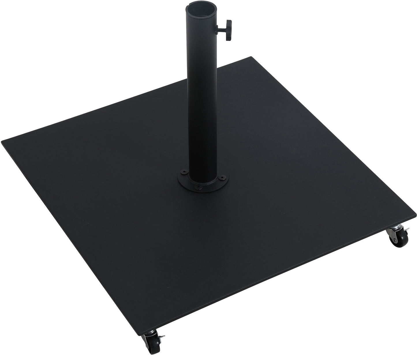 Amalfi - Aluminum Patio Umbrella - Black Base / White Pole