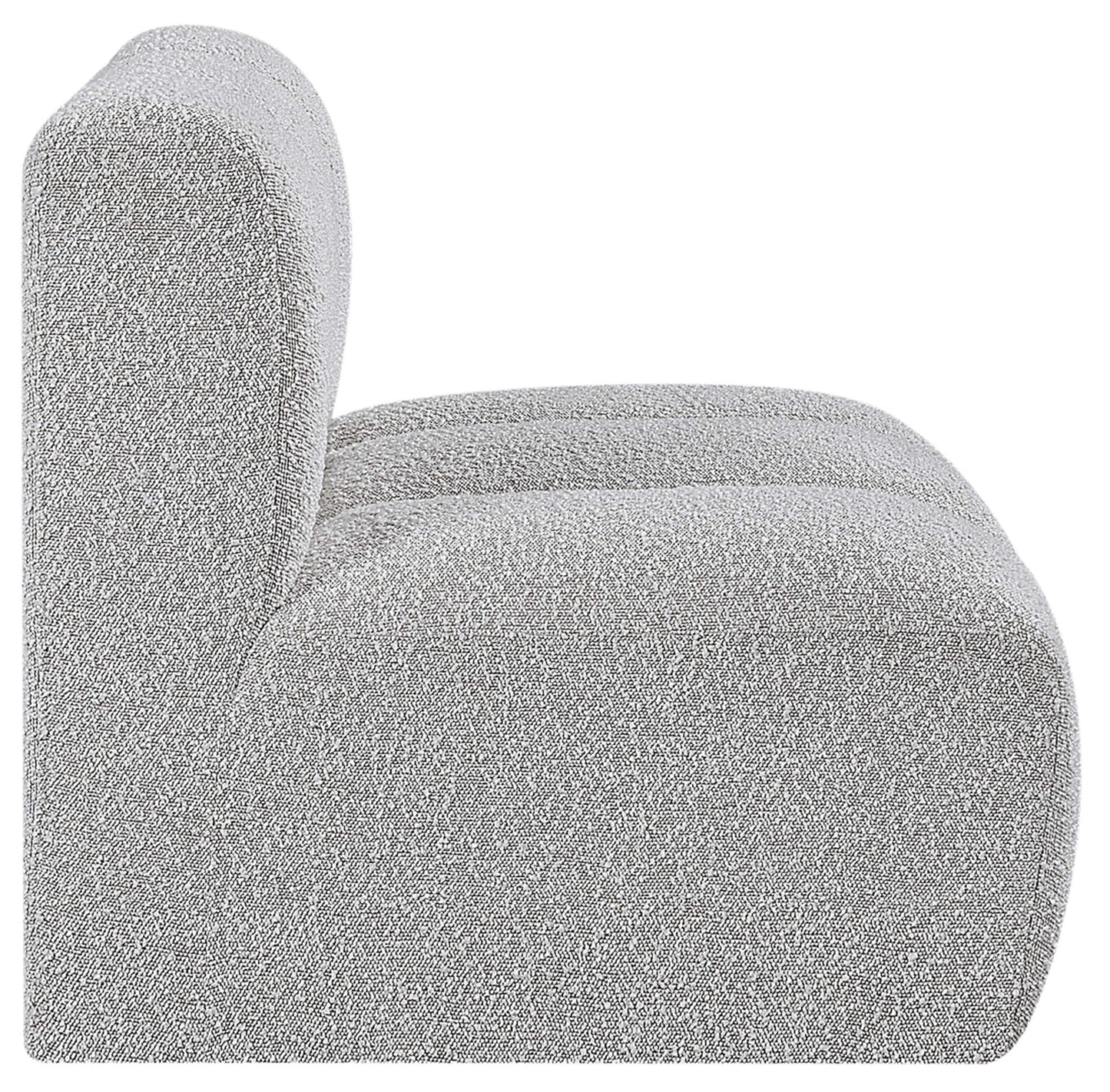 Arc - Boucle Fabric Straight Chair