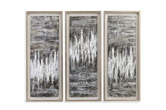 Estatic Canvas Art (Set of 3) - Dark Gray