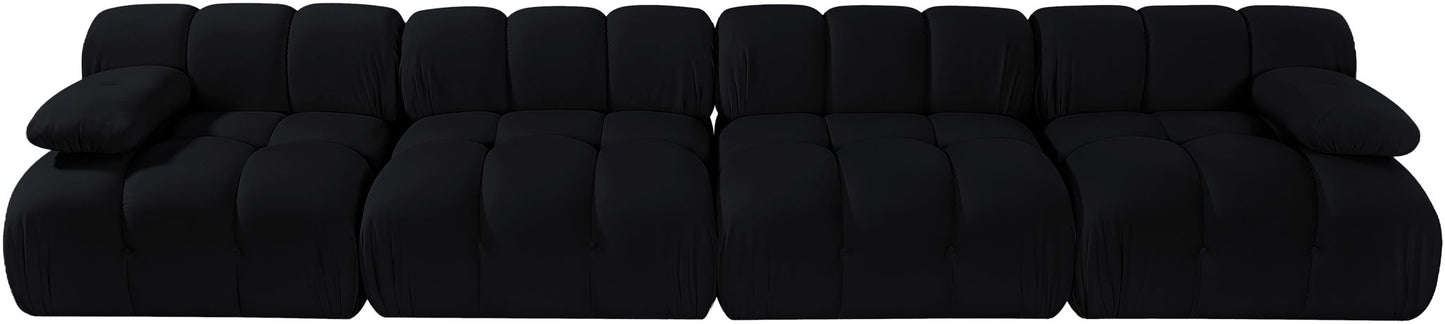 Orin - Velvet 4 Piece Modular Sofa