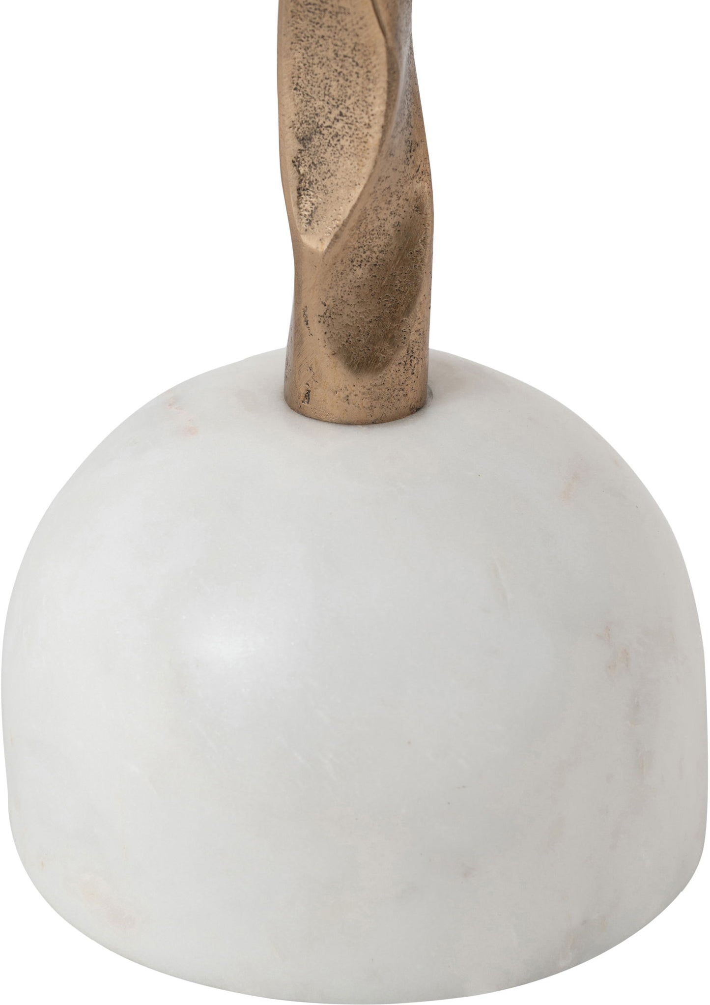 Helix - Genuine Marble Top And Aluminum Base End / Side Table
