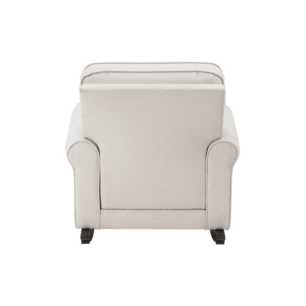 Elvin - Rocking Chair - Beige Fabric