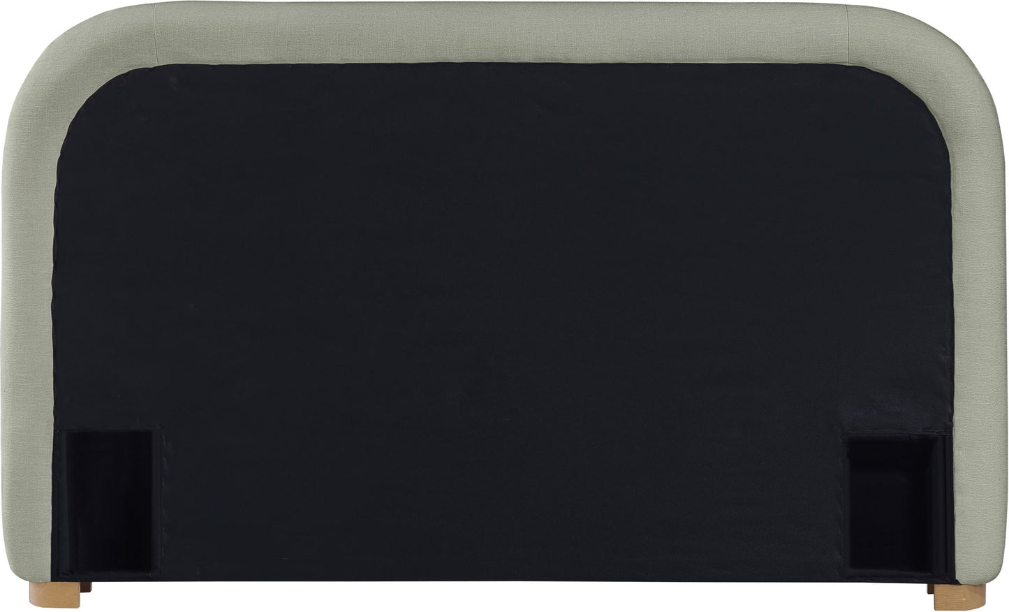 Vaughn - Chenille Bed With Natural Base