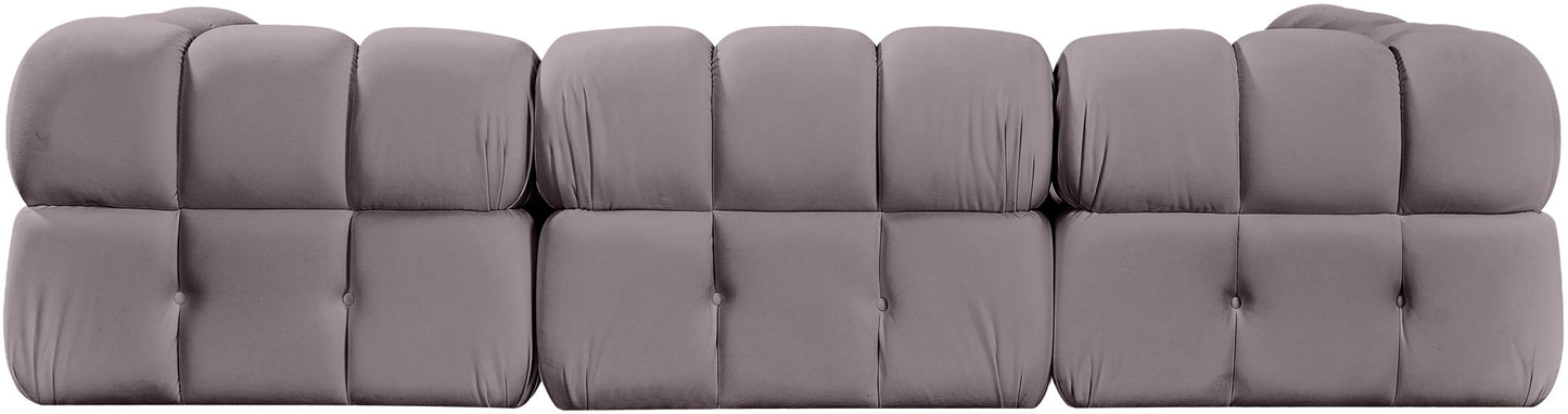 Orin - Fabric Velvet 4 Piece Modular Sectional