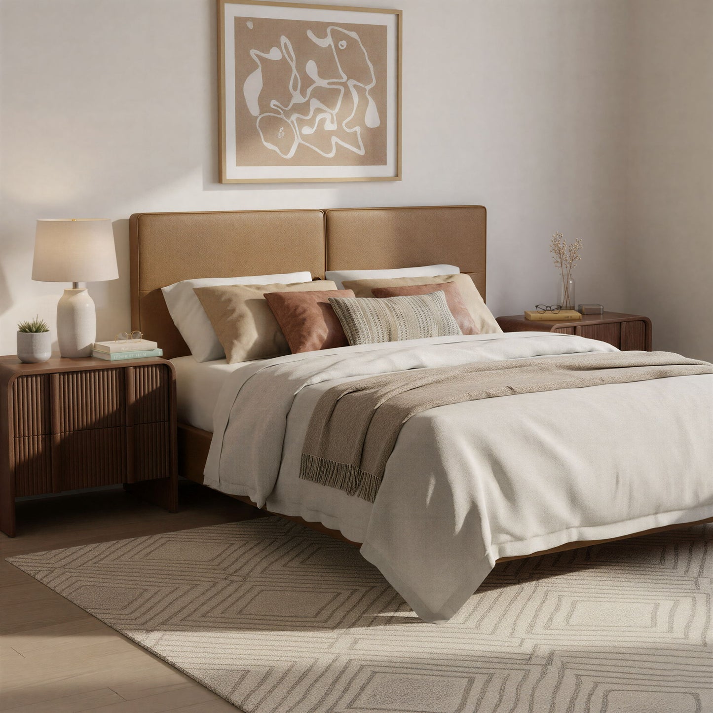 Cove - Floating Queen Headboard - Brown