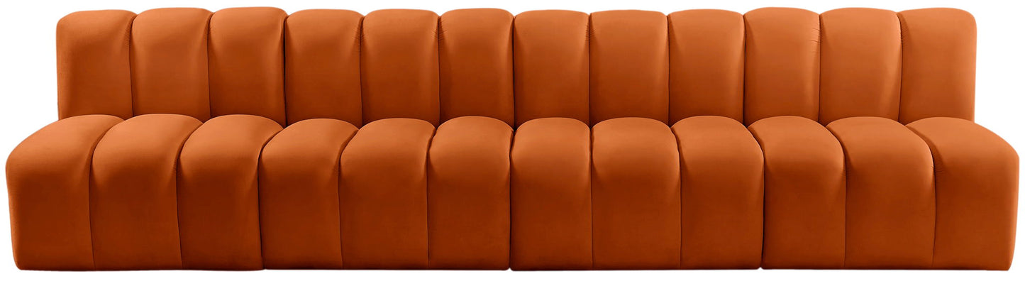 Arc - Velvet 4 Seats Modular Sofa