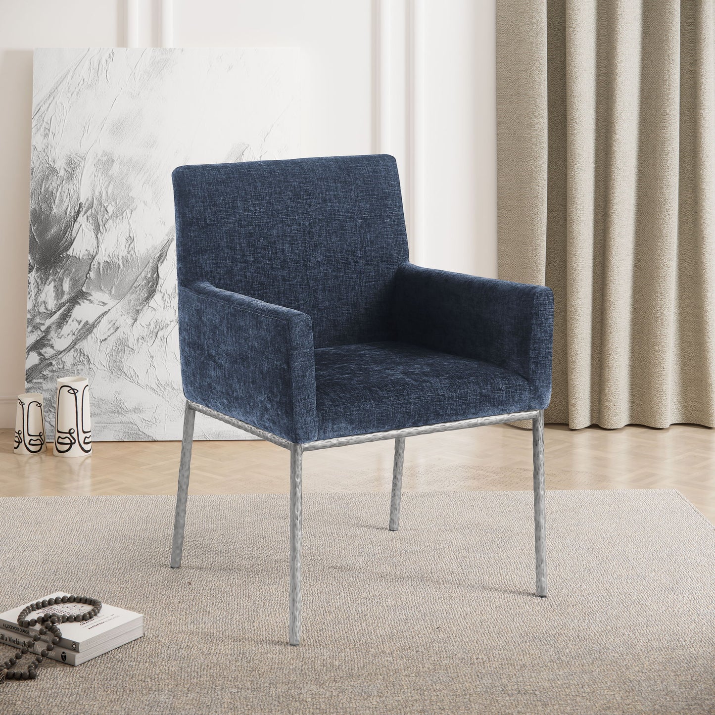 Reeves - Dining Chair With Silver Legs (Set of 2)