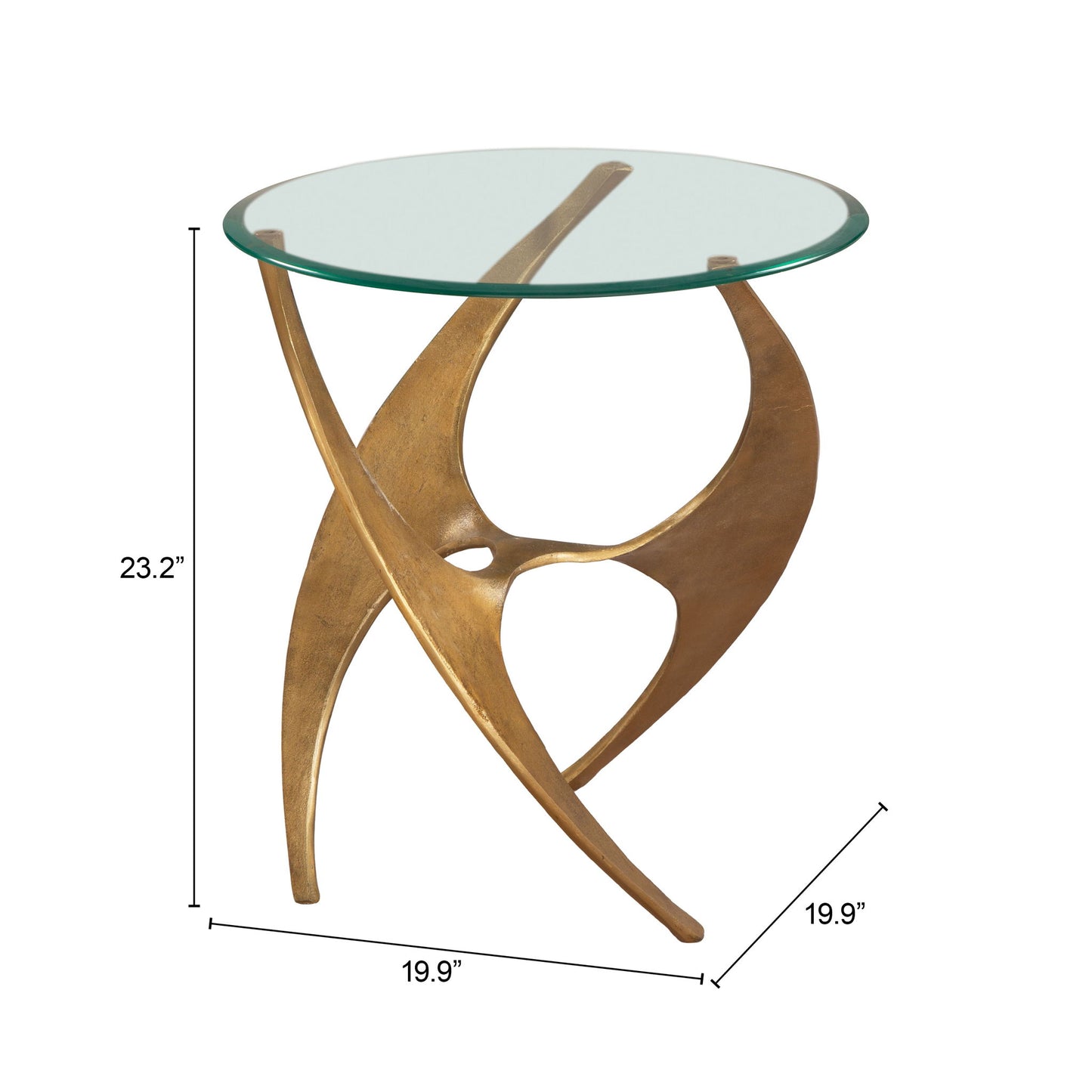Sabel - Side Table - Gold