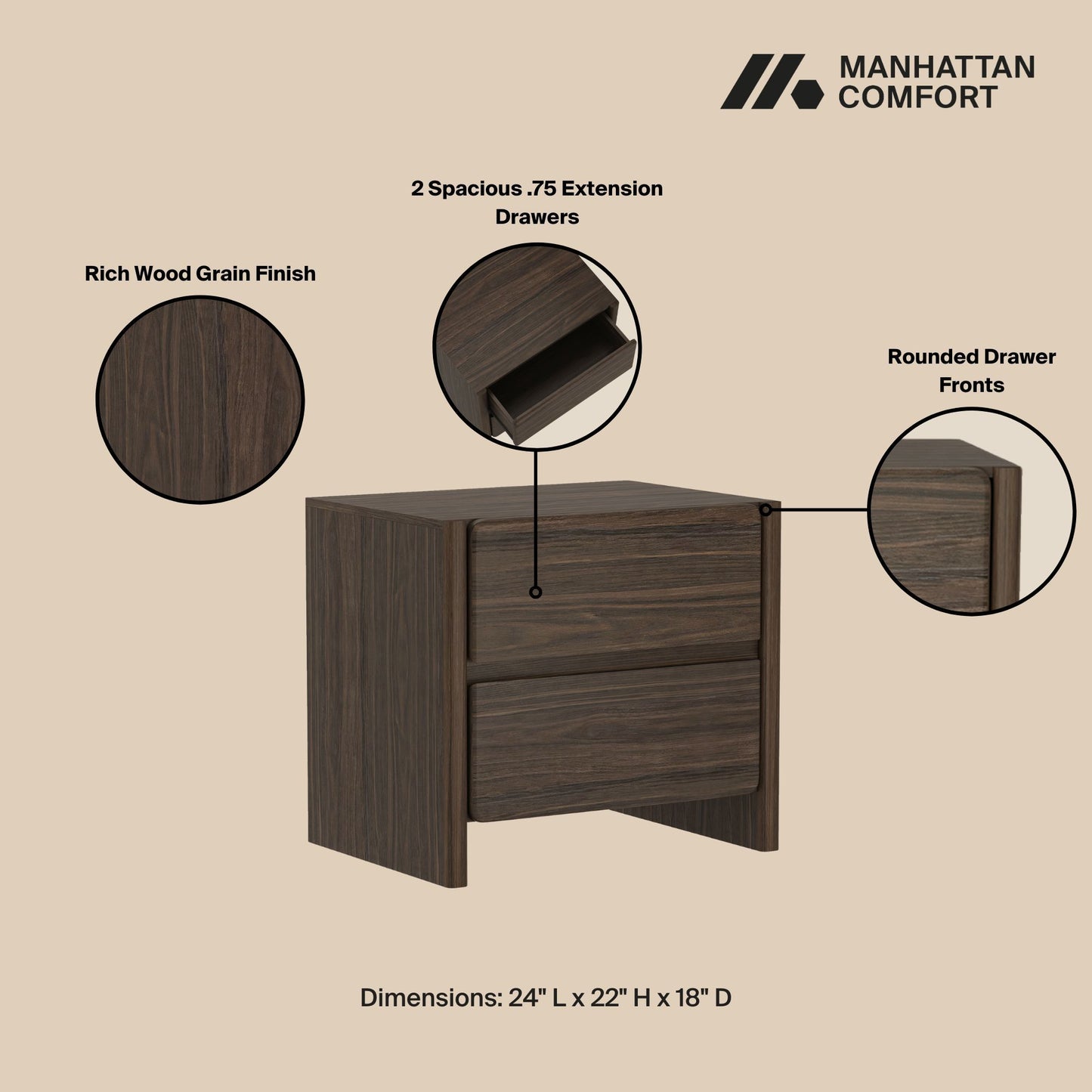 Manhattan Linda - Nightstand