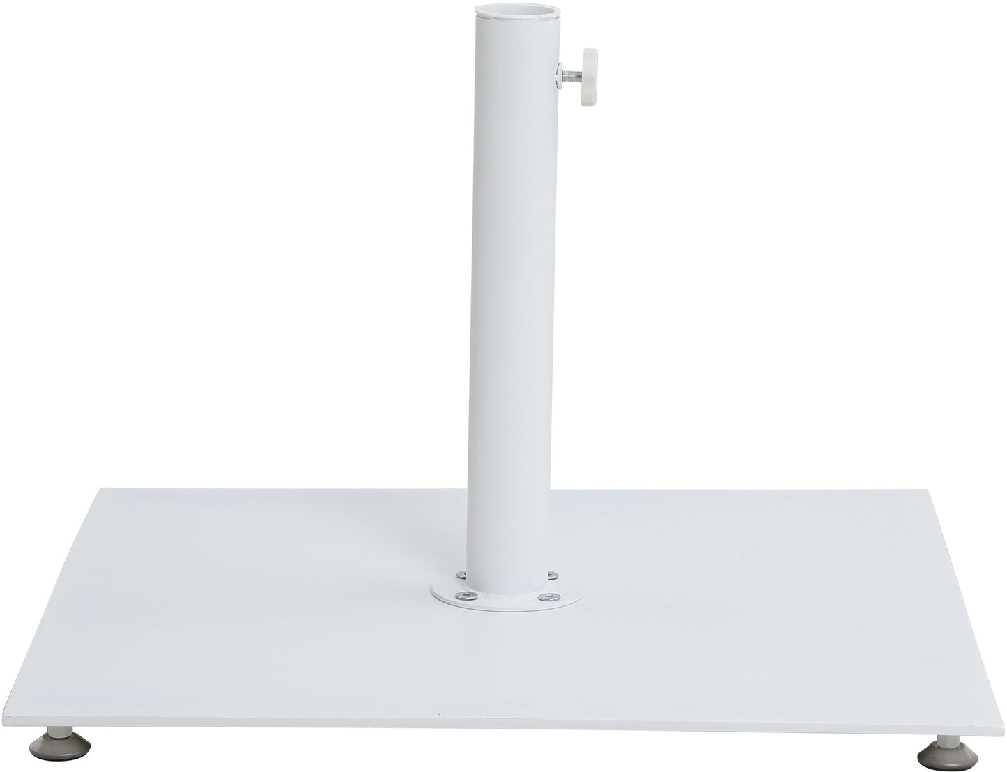 Fiji - Aluminum Patio Umbrella With Square White And Black Base