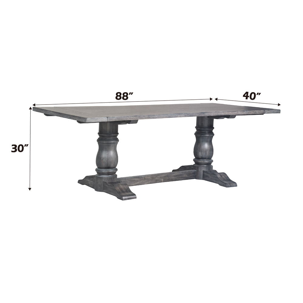Leventis - 30" Dining Table - Weathered Gray