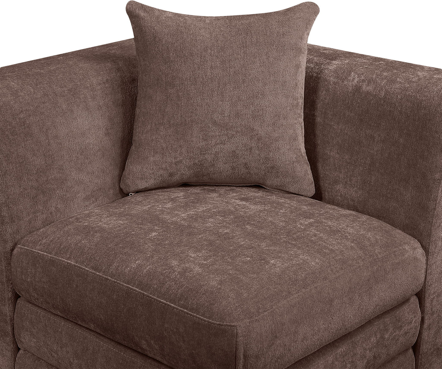 Stellar - Chenille Fabric Upholstered Modular Armless Chair