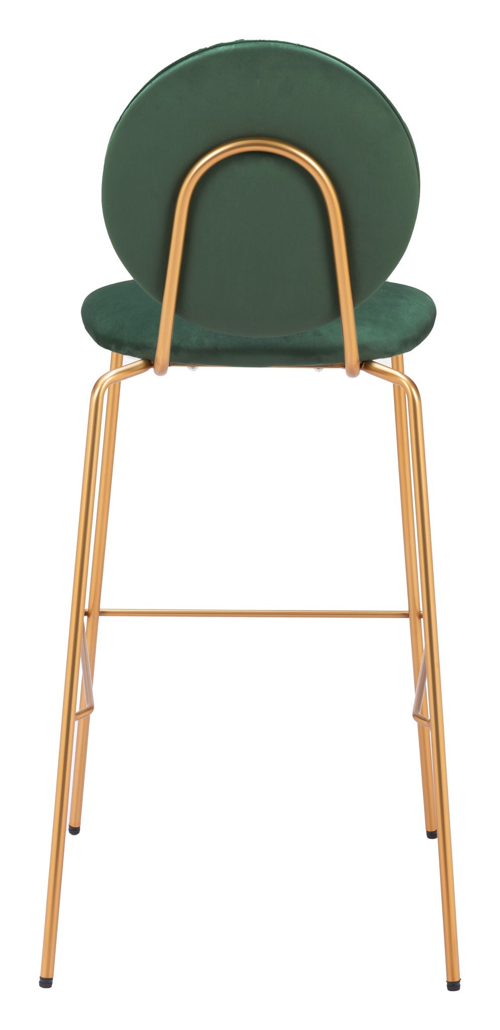 Odessa - Barstool (Set of 2) - Green / Gold