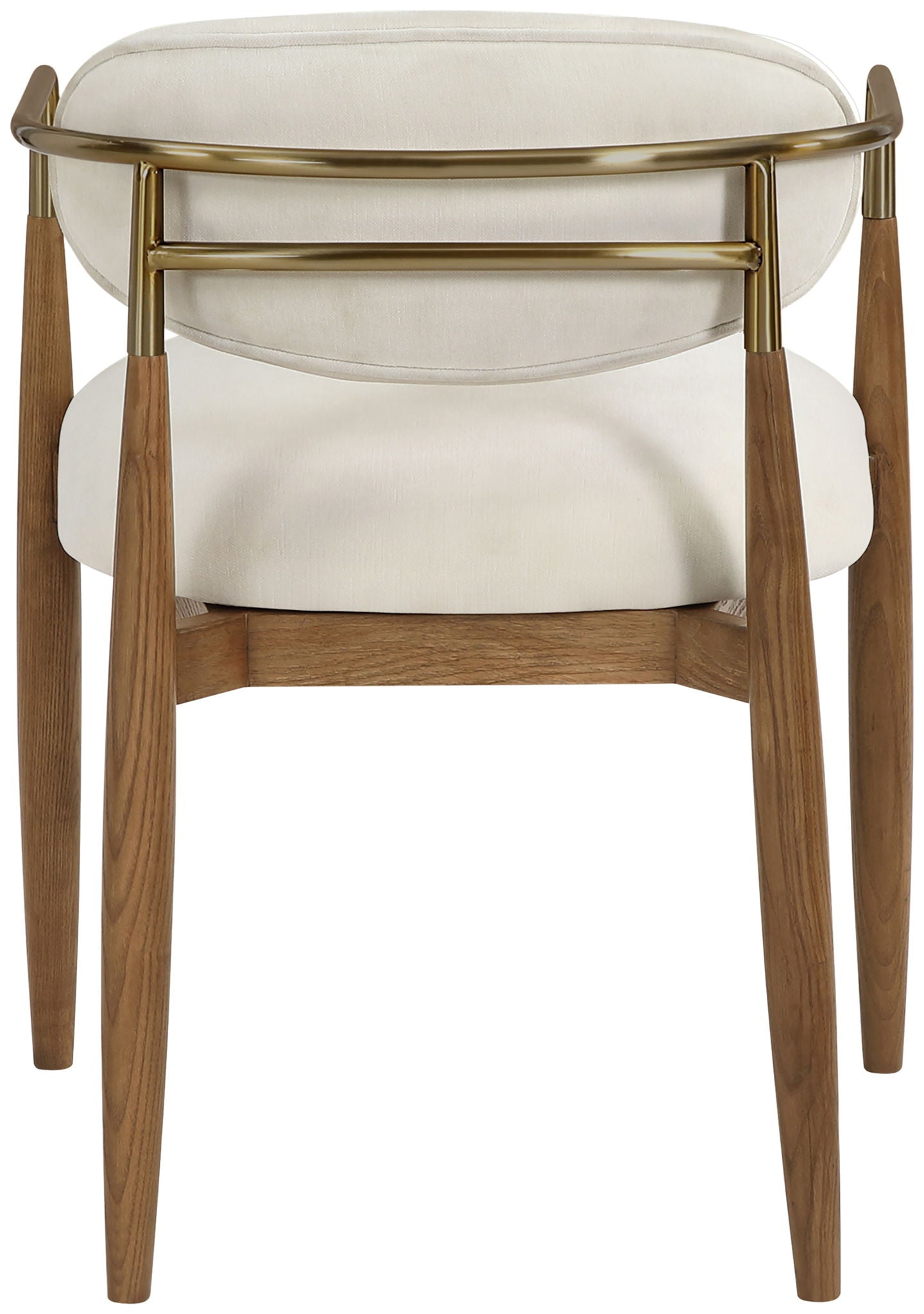 Riccio - Fabric Dining Arm Chair (Set of 2) - Walnut Frame