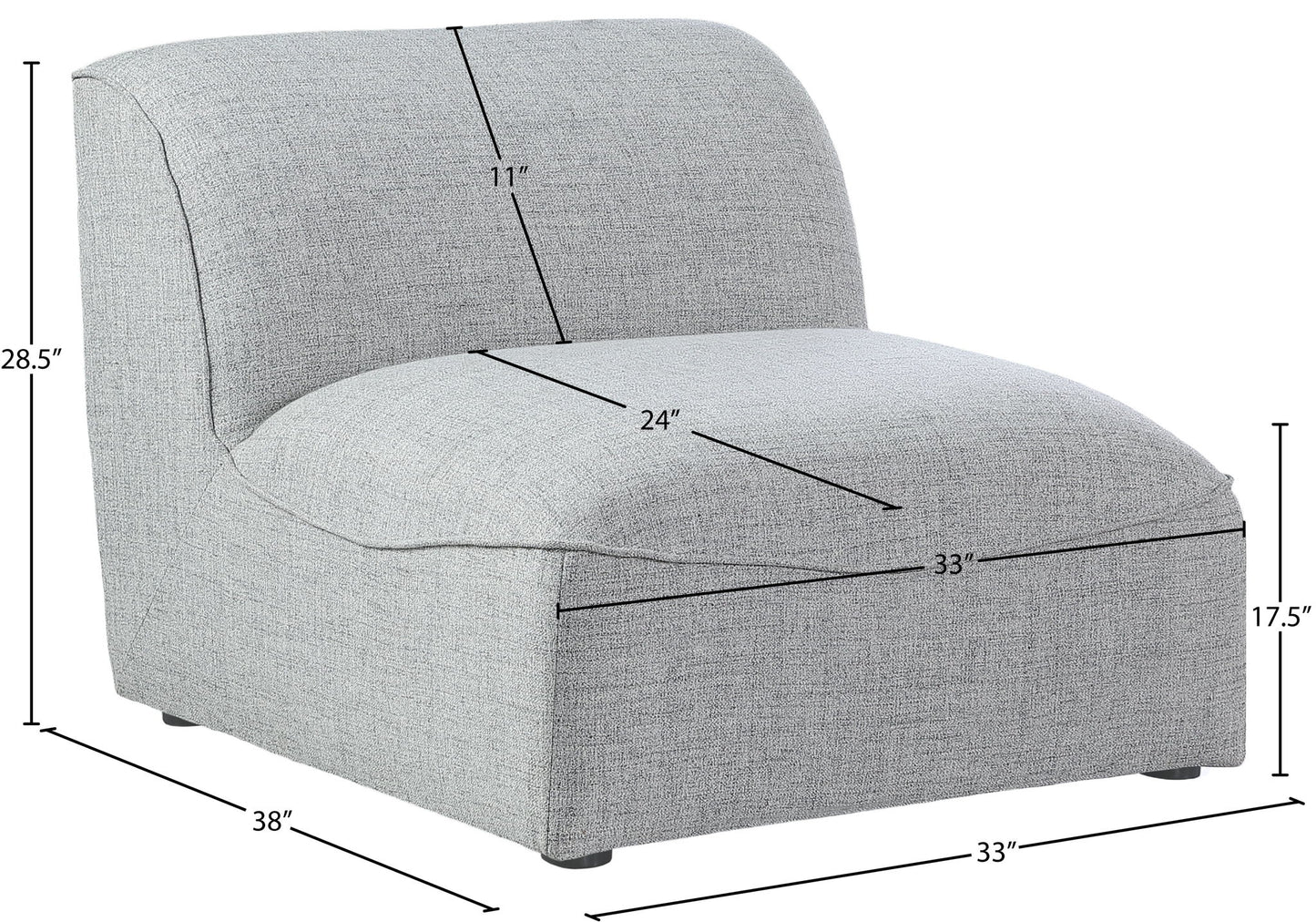 Miramar - Armless Chair