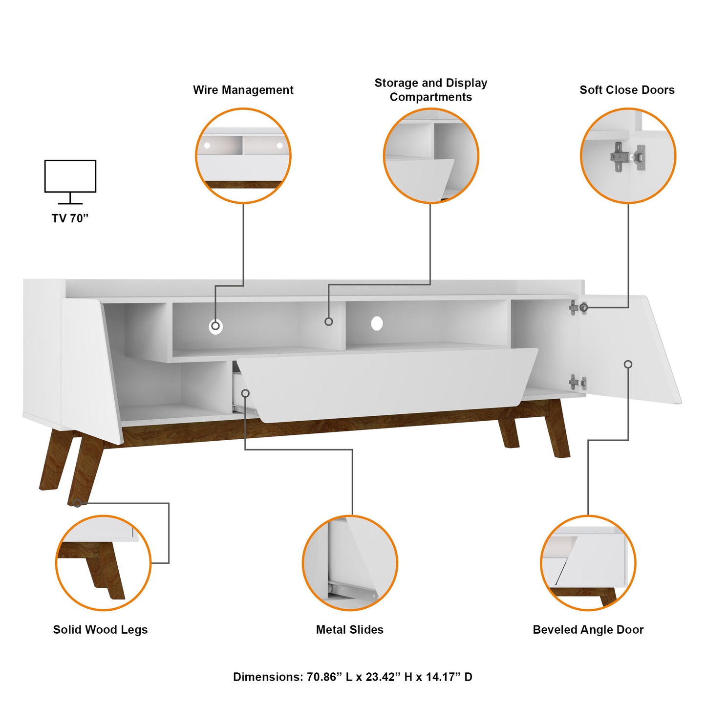 Manhattan Marcus - 71" TV Stand
