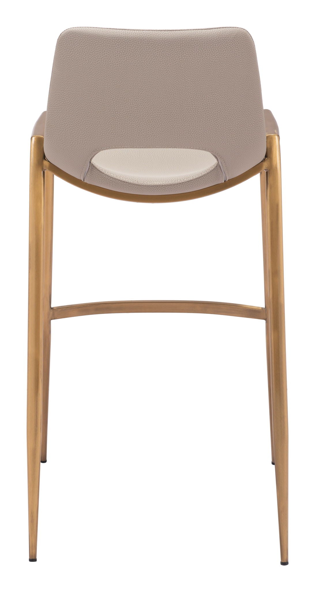 Desi - Barstool Chair With Gold Base (Set of 2)