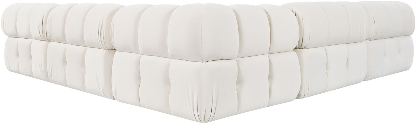 Orin - Velvet Fabric 5 Piece Modular Sectional