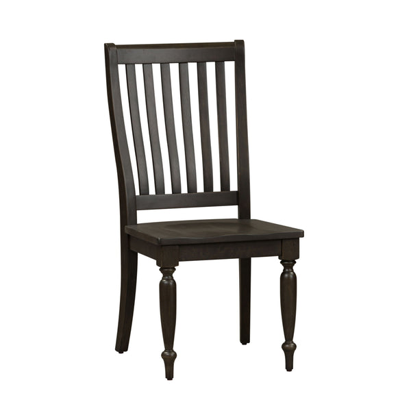 Harvest Home - Slat Back Side Chair - Chalkboard