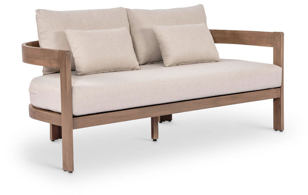 Newport - Water Resistant Fabric 65" Upholstered Outdoor Patio Loveseat