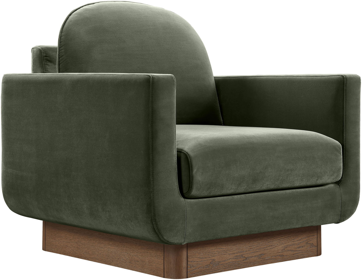 Diviento - Velvet Performance Fabric Upholstered Accent Chair