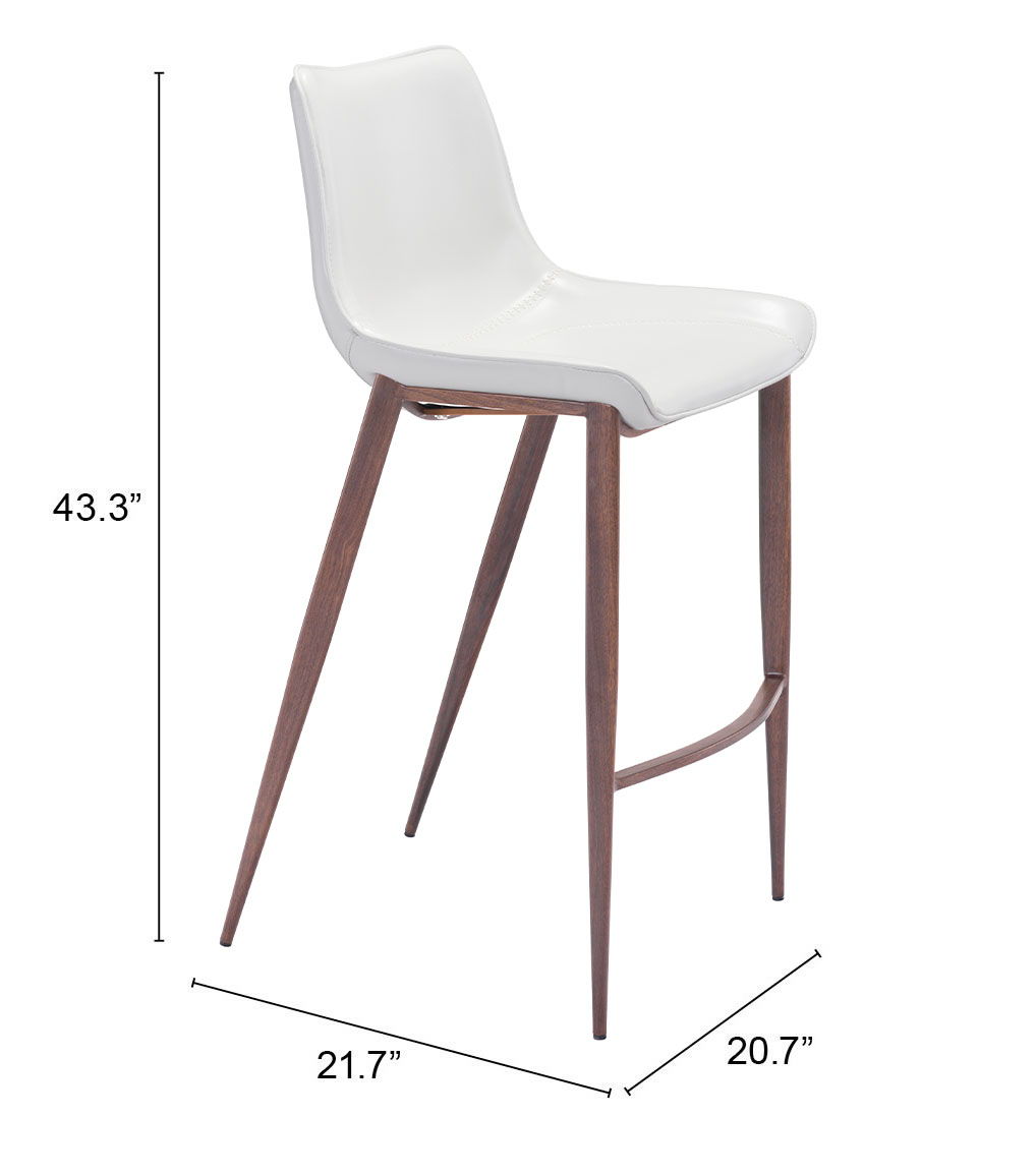 Magnus - Barstool With Black Legs (Set of 2)