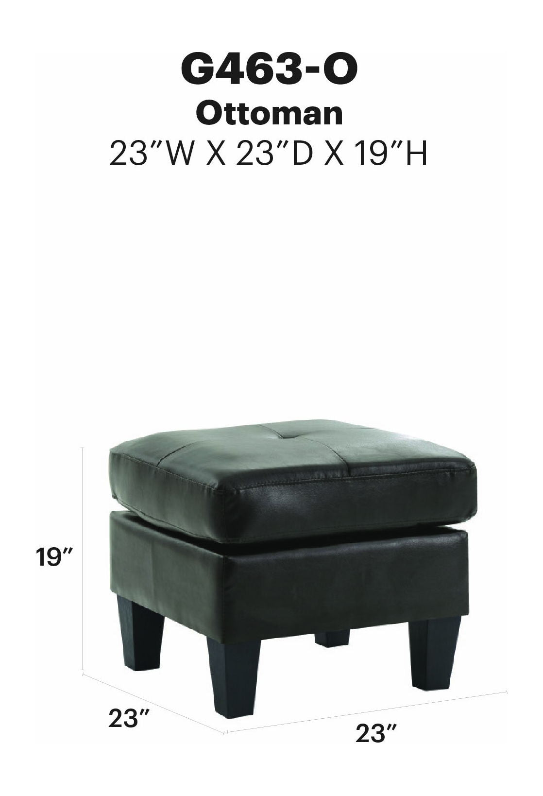 Glory Furniture - Newbury - Upholstered Ottoman