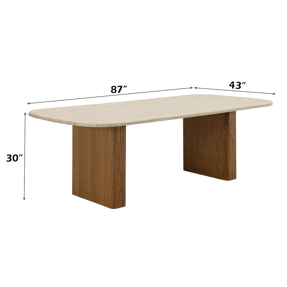 Lidi - Dining Table - Brown / Natural