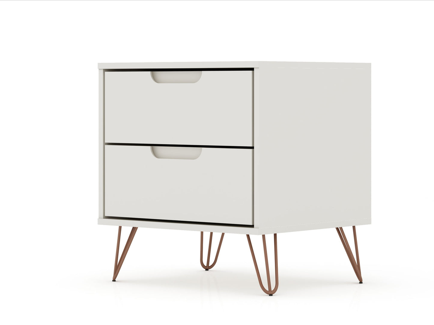 Manhattan Rockefeller - 2-Drawer Wooden Nightstand