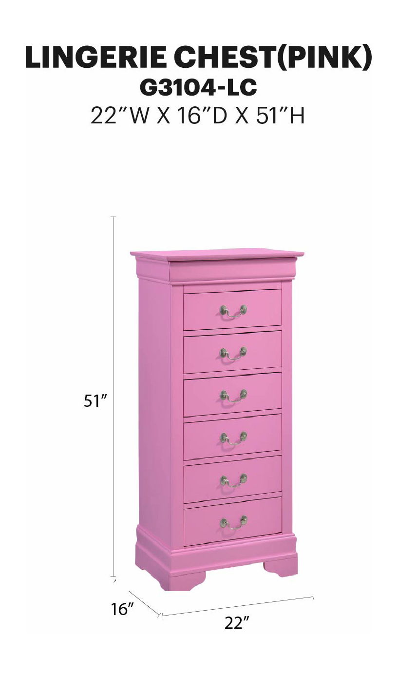 Glory Furniture - Louis Phillipe - Lingerie Chest