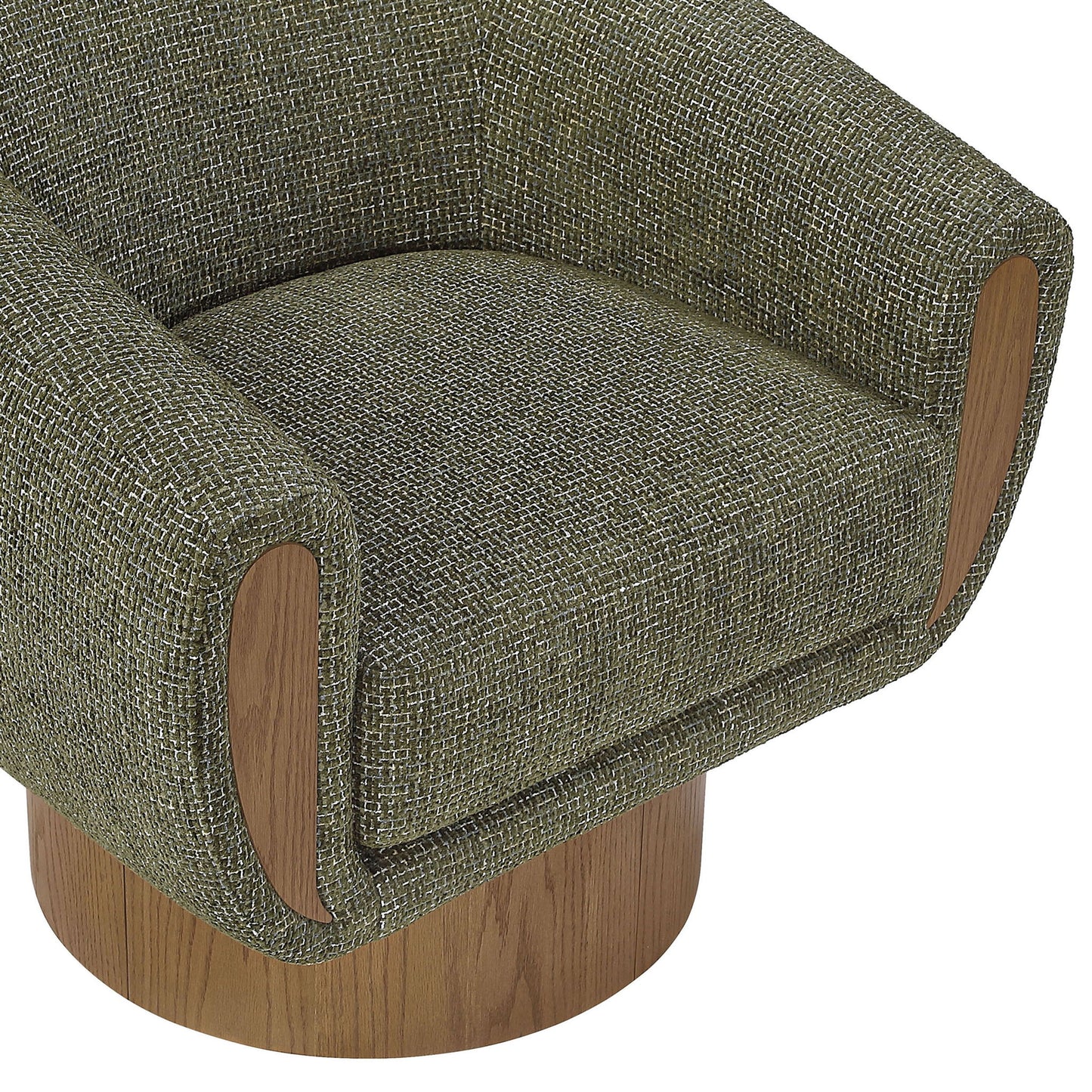 Avella - Interwoven Fabric Swivel Accent Chair