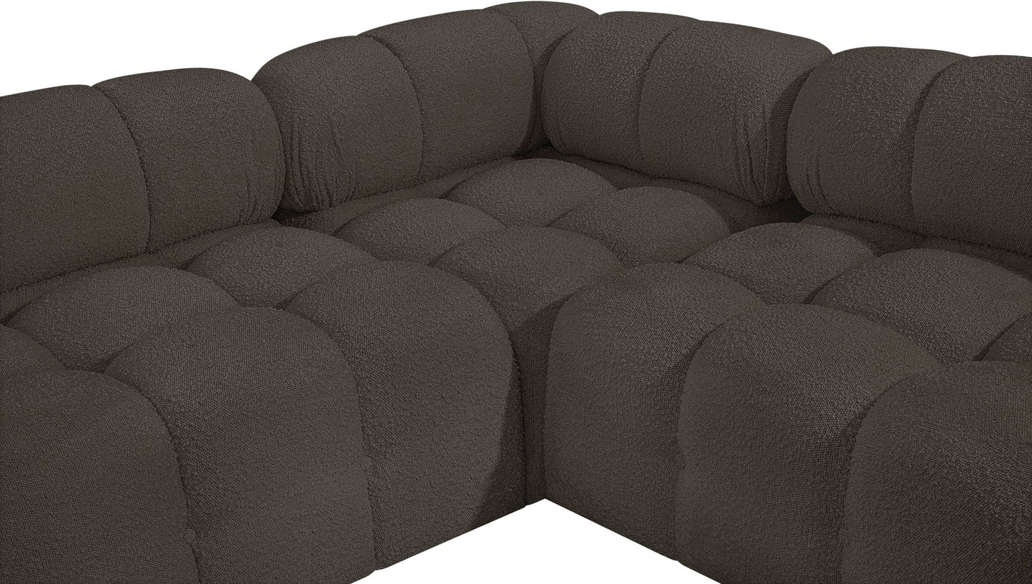 Ames - 5 Piece Fabric Modular Corner Sectional